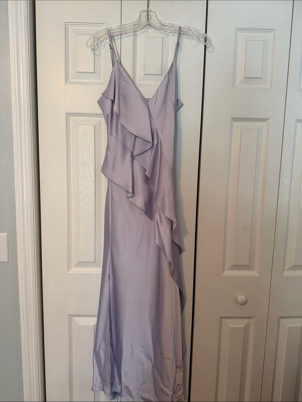 Gianni Bini Lilac Ruffle Maxi Dress
